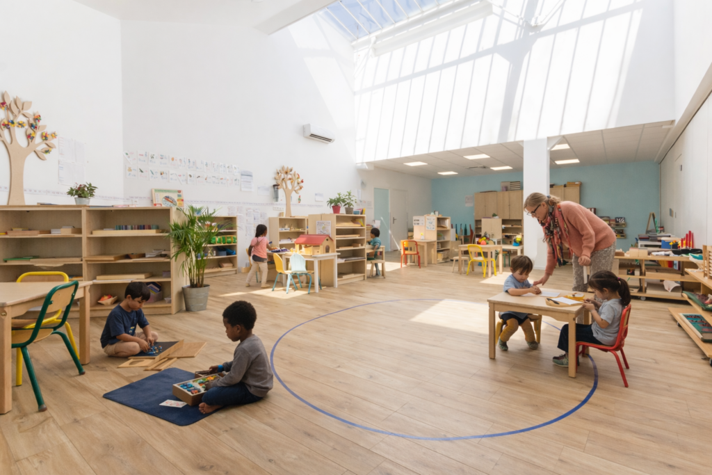 classe de maternelle bilingue montessori Maisons-Laffitte