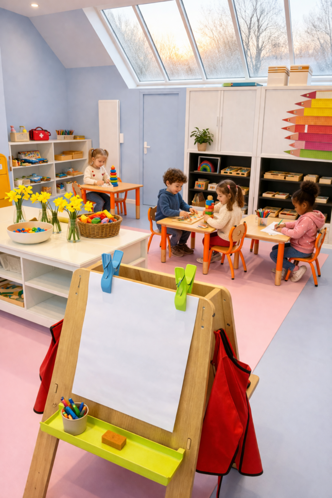 Classe maternelle Montessori bilingue à Le Port-Marly (78) – école Cube School proche Saint-Germain-en-Laye