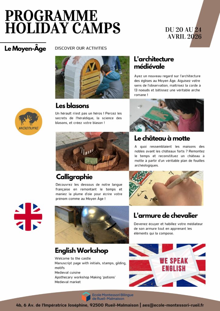 Stage vacances créatif enfants autour des 7 arts avec ateliers artistiques à Rueil-Malmaison