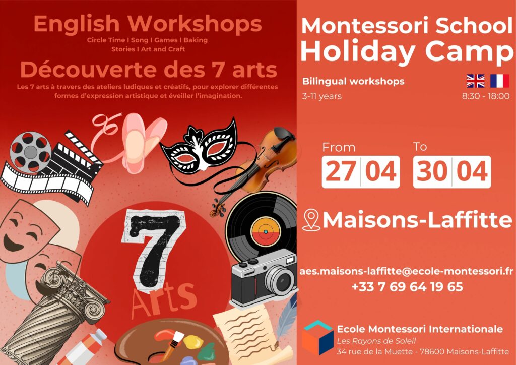 Bilingual vacation course for children with art, music, painting and film workshops in Maisons-Laffitte
